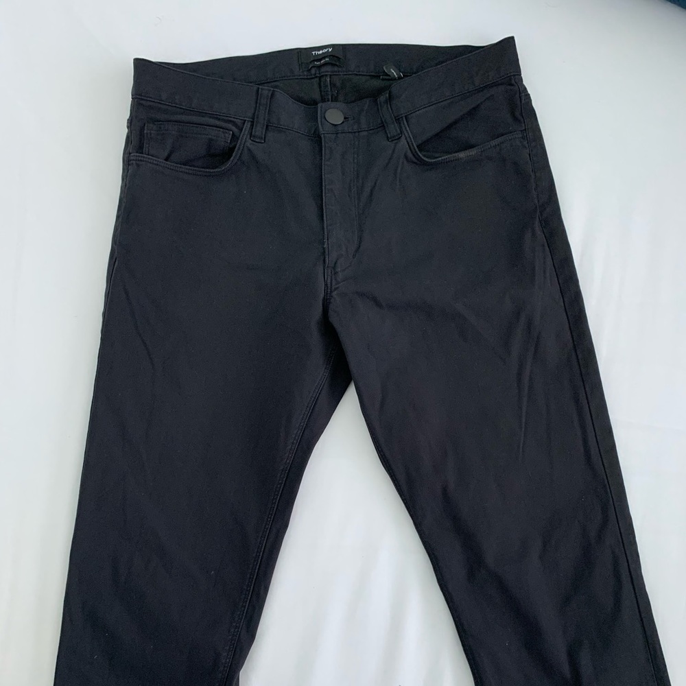 Theory Raffi Slim Fit Black Jeans. Size 31x31